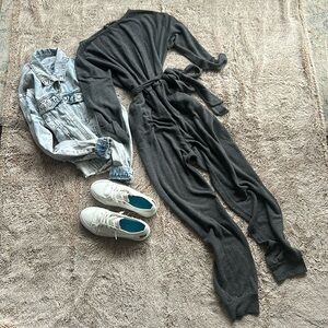 Knit sweater jumper with pockets